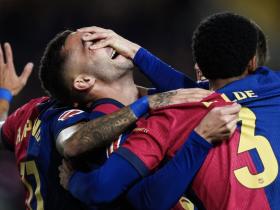 费兰本赛季已参与10球，成为巴萨队内第四射手